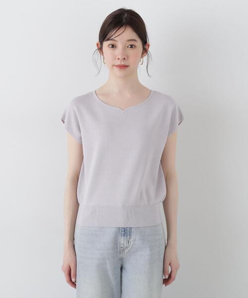 PROPORTION BODY DRESSING(プロポーションボディドレッシング)の「ハートカットフレンチ総針ニット / 1215170500(ニット/セーター・レディース・グレー/ピンク/ライトグリーン/ホワイト系その他・FREE)」の22枚目の写真