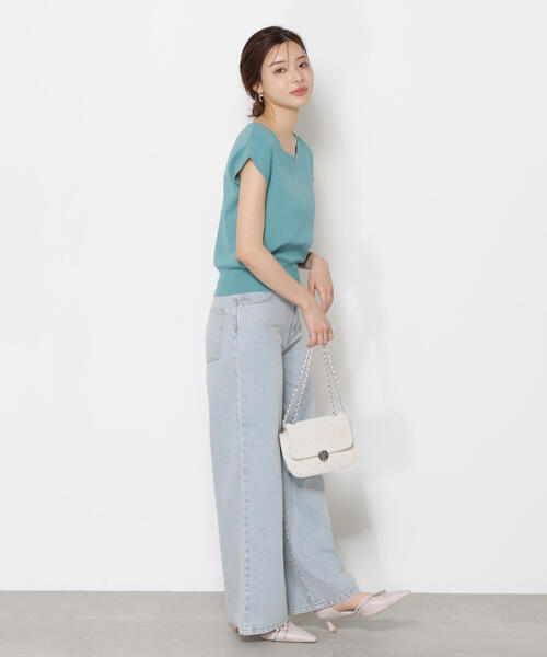 PROPORTION BODY DRESSING(プロポーションボディドレッシング)の「ハートカットフレンチ総針ニット / 1215170500(ニット/セーター・レディース・グレー/ピンク/ライトグリーン/ホワイト系その他・FREE)」の11枚目の写真
