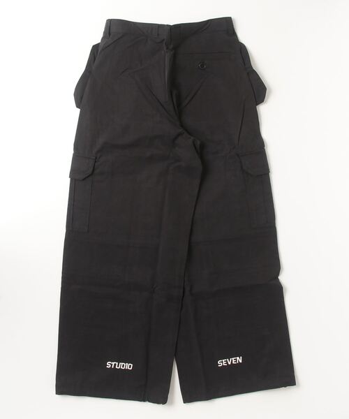 STUDIO SEVEN(スタジオ セブン)の「Logo Print Cargo Pants【STUDIOSEVEN/スタジオセブン】(カーゴパンツ・メンズ・ブラック・MEDIUM/LARGE)」の12枚目の写真