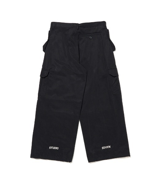 STUDIO SEVEN(スタジオ セブン)の「Logo Print Cargo Pants【STUDIOSEVEN/スタジオセブン】(カーゴパンツ・メンズ・ブラック・MEDIUM/LARGE)」の3枚目の写真