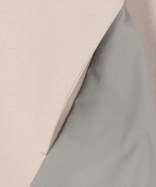 NICOLE white（ニコルホワイト）の「異素材使い配色ZIPパーカー（パーカー・レディース・チャコール/ブラック/グレー・FREE）」の22枚目の写真