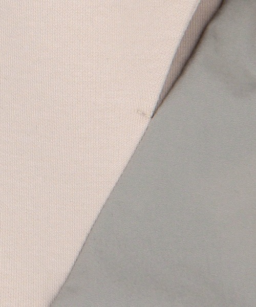 NICOLE white（ニコルホワイト）の「異素材使い配色ZIPパーカー（パーカー・レディース・チャコール/ブラック/グレー・FREE）」の8枚目の写真