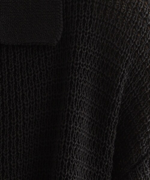 tk.TAKEO KIKUCHI(ティーケータケオキクチ)の「リネンライクニットポロシャツ(ニット/セーター・メンズ・ブルー/ブラック/ライトグレー・04/03/02)」の11枚目の写真