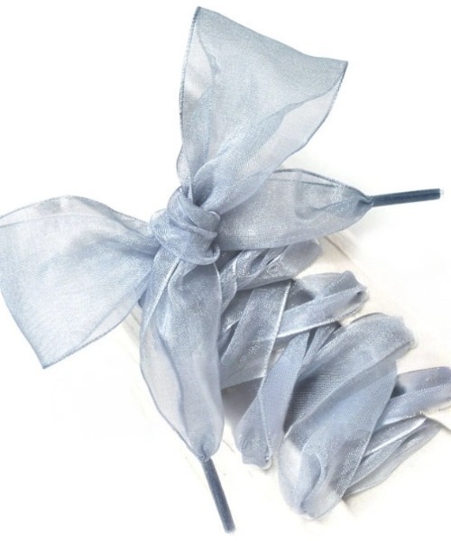 paravion（パラビオン）の「オーガンジーリボン靴紐（シューズアクセサリー・レディース・ホワイト/ブラック/ブルー/イエロー/ピンク・FREE）」の7枚目の写真