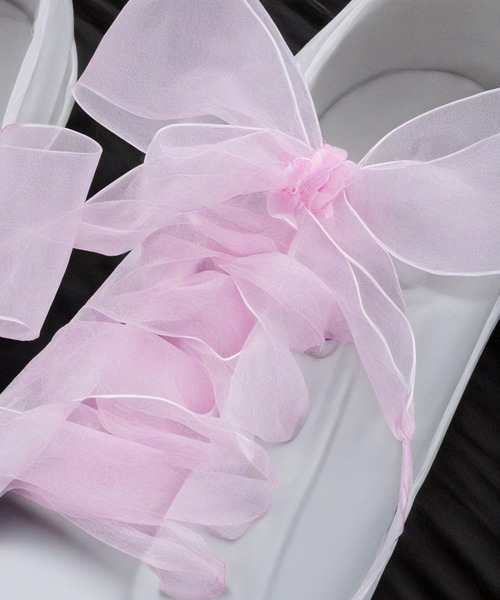 paravion（パラビオン）の「オーガンジーリボン靴紐（シューズアクセサリー・レディース・ホワイト/ブラック/ブルー/イエロー/ピンク・FREE）」の11枚目の写真