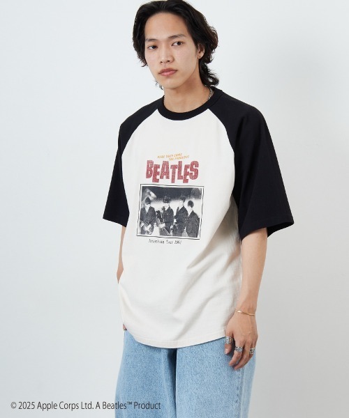 THE BEATLES グラフィックTシャツ VENCE EXCHANGE tシャツ THE BEATLES ザ ビートルズ フォト