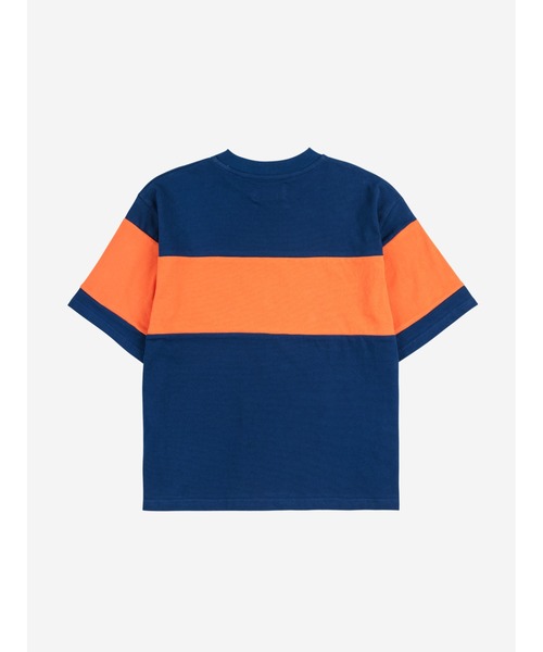 BOBO CHOSES(ボボショーズ)の「Bobo Choses color block T-shirt(Tシャツ/カットソー・キッズ・ネイビー・2-3YEAR/4-5YEAR/6-7YEAR)」の4枚目の写真