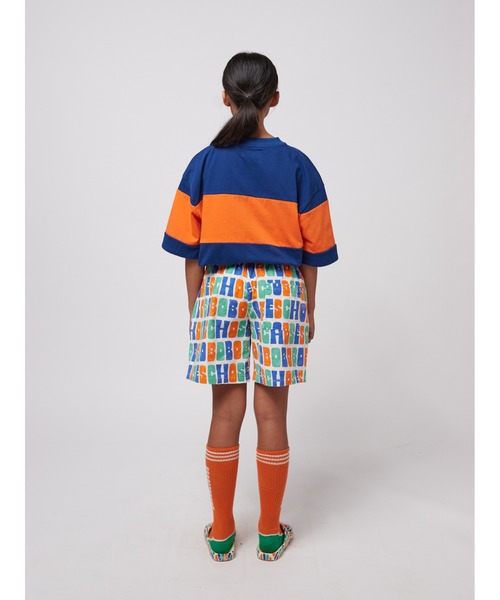 BOBO CHOSES(ボボショーズ)の「Bobo Choses color block T-shirt(Tシャツ/カットソー・キッズ・ネイビー・2-3YEAR/4-5YEAR/6-7YEAR)」の7枚目の写真