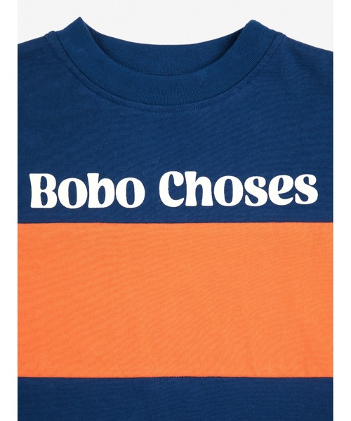 BOBO CHOSES(ボボショーズ)の「Bobo Choses color block T-shirt(Tシャツ/カットソー・キッズ・ネイビー・2-3YEAR/4-5YEAR/6-7YEAR)」の3枚目の写真