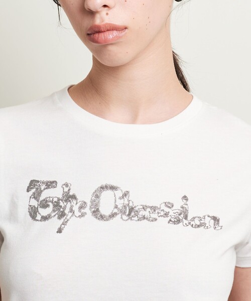 ATTISESSION(アティセッション)の「<ATTISESSION>OBSESSION コットン Tシャツ(Tシャツ/カットソー・レディース・オフホワイト/グレー・FREE)」の10枚目の写真