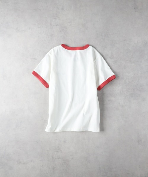 Right-on(ライトオン)の「Dickies(ディッキーズ)【レディース】ワンポイントリンガーTシャツ(Tシャツ/カットソー・レディース・ブラック/オフホワイト・L/M)」の5枚目の写真