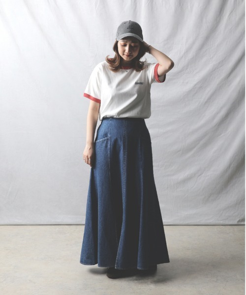 Right-on(ライトオン)の「Dickies(ディッキーズ)【レディース】ワンポイントリンガーTシャツ(Tシャツ/カットソー・レディース・ブラック/オフホワイト・L/M)」の12枚目の写真