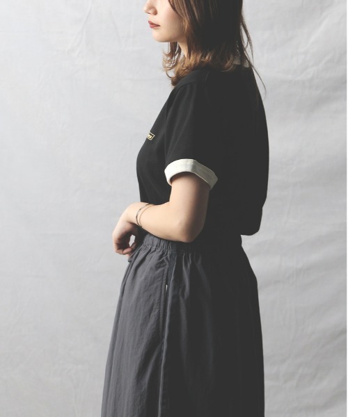 Right-on(ライトオン)の「Dickies(ディッキーズ)【レディース】ワンポイントリンガーTシャツ(Tシャツ/カットソー・レディース・ブラック/オフホワイト・L/M)」の19枚目の写真