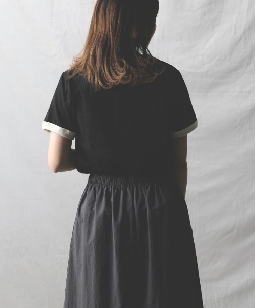 Right-on(ライトオン)の「Dickies(ディッキーズ)【レディース】ワンポイントリンガーTシャツ(Tシャツ/カットソー・レディース・ブラック/オフホワイト・L/M)」の20枚目の写真