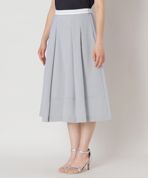 TO BE CHIC（トゥー ビー シック）の「シアサッカー ストライプスカート（スカート・レディース・ダークネイビー/ピンク系その他2・42/40）」の10枚目の写真