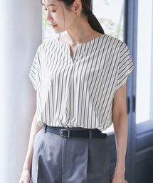 tシャツ ストレッチジョーゼット Vネック カットソー レディース tシャツ ストレッチジョーゼット Vネック カットソー レディース
