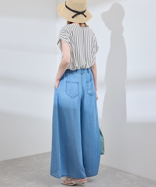 ROPE' PICNIC（ロペピクニック）の「カットジョーゼットスキッパートップス（Tシャツ/カットソー・レディース・ホワイト/オフホワイト/ホワイト系その他/ライトグリーン/ネイビー・38/36）」の17枚目の写真