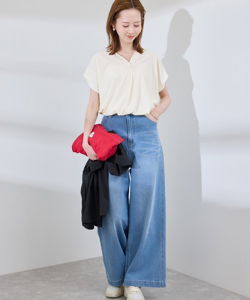 トップス ROPE ROPÉ PICNIC(ロペピクニック) / カットジョーゼットスキッパー