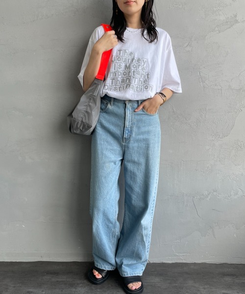 FUNG（ファング）の「[FUNG/ファング] JOURNEY カットオフ プリントＴシャツ（Tシャツ/カットソー・レディース・ホワイト・M）」の5枚目の写真