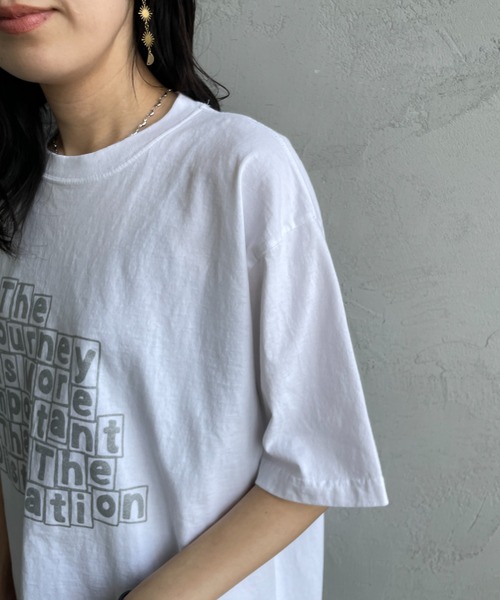 FUNG（ファング）の「[FUNG/ファング] JOURNEY カットオフ プリントＴシャツ（Tシャツ/カットソー・レディース・ホワイト・M）」の13枚目の写真