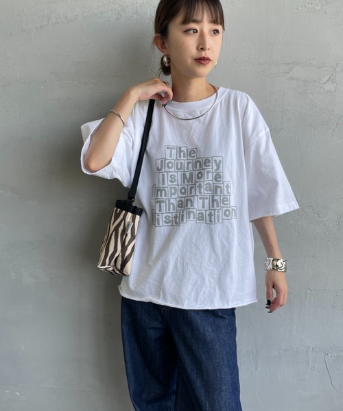 FUNG（ファング）の「[FUNG/ファング] JOURNEY カットオフ プリントＴシャツ（Tシャツ/カットソー・レディース・ホワイト・M）」の22枚目の写真