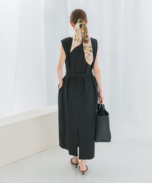 URBAN RESEARCH ROSSO WOMEN（アーバンリサーチ　ロッソ）の「接触冷感リネン混ストレートワンピース（ワンピース・レディース・チャコールグレー/グリーン系その他・38/36）」の21枚目の写真