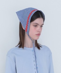 clor（クロル）の「BLUE GINGHAM KERCHIEF（その他ヘアアクセサリー）」