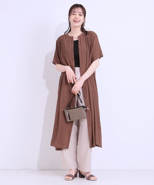 SHOO・LA・RUE（シューラルー）の「【撥水】2層ミニショルダーバッグ（ショルダーバッグ・レディース・ブラック/ダークグレー/ライトパープル・00）」の5枚目の写真