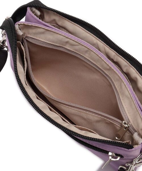 SHOO・LA・RUE（シューラルー）の「【撥水】2層ミニショルダーバッグ（ショルダーバッグ・レディース・ブラック/ダークグレー/ライトパープル・00）」の21枚目の写真