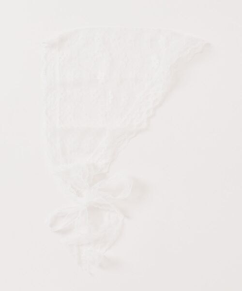 apres jour clair（アプレジュールクレア）の「【apres jour clair】マルチレースバブーシュカ（その他ヘアアクセサリー・レディース・アイボリー/オフホワイト/ホワイト・FREE）」の5枚目の写真
