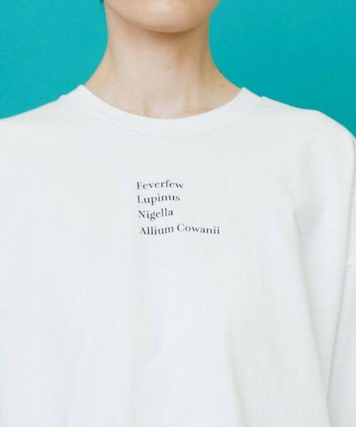 FRAPBOIS(フラボア)の「チェッフラT(Tシャツ/カットソー・レディース・ホワイト/ブラック・1/2)」の7枚目の写真