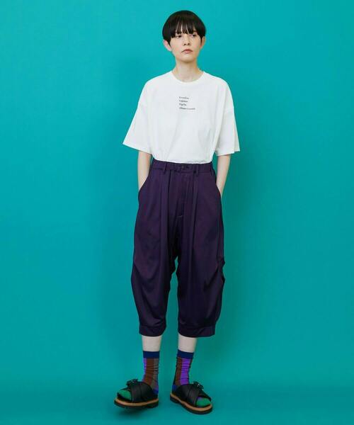 FRAPBOIS(フラボア)の「チェッフラT(Tシャツ/カットソー・レディース・ホワイト/ブラック・1/2)」の10枚目の写真