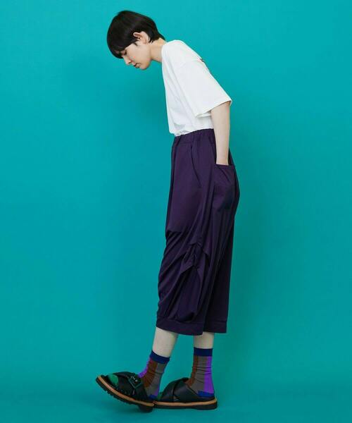 FRAPBOIS(フラボア)の「チェッフラT(Tシャツ/カットソー・レディース・ホワイト/ブラック・1/2)」の11枚目の写真