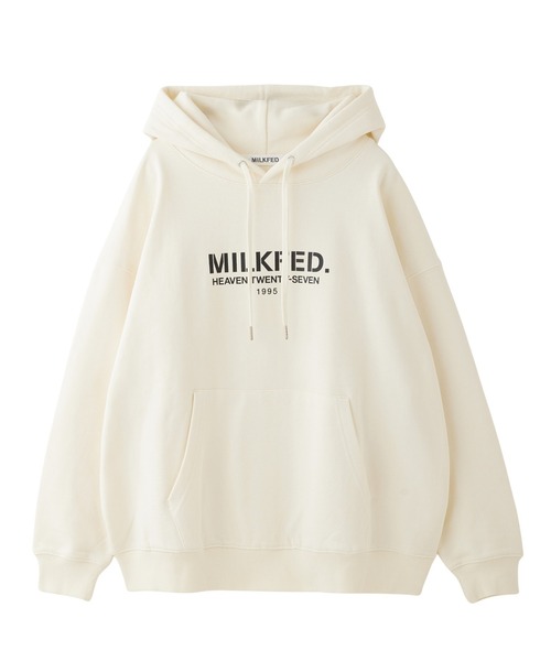 パーカー MILKFED. STENCIL LOGO WIDE SWEAT HOODIE MILKFED.（ミルクフェド） パーカー STENCIL LOGO WIDE SWEAT HOODIE