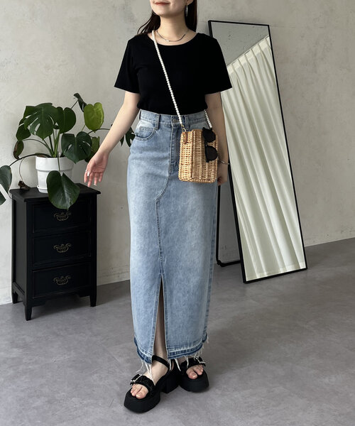 prose verse（プロズヴェール）の「バックメタルリブTシャツ（Tシャツ/カットソー・レディース・オフホワイト/ブラック/ピンク・MEDIUM/LARGE）」の15枚目の写真