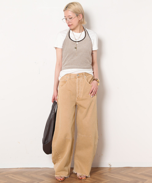 Citizens of humanity(シチズンズオブヒューマニティー)の「【CITIZENS of HUMANITY】HORSESHOE JEAN IN T(デニムパンツ・レディース・キャメル・25/26/27/28)」の20枚目の写真