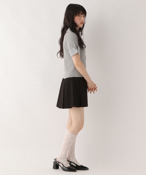 Heather（ヘザー）の「ワイドプリーツミニスカート3　459727（スカート・レディース・ライトベージュ/ブラック/チャコールグレー/グレー/ブラウン・S/M）」の22枚目の写真