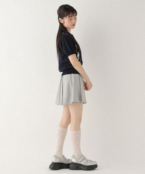 Heather（ヘザー）の「ワイドプリーツミニスカート3　459727（スカート・レディース・ライトベージュ/ブラック/チャコールグレー/グレー/ブラウン・S/M）」の14枚目の写真