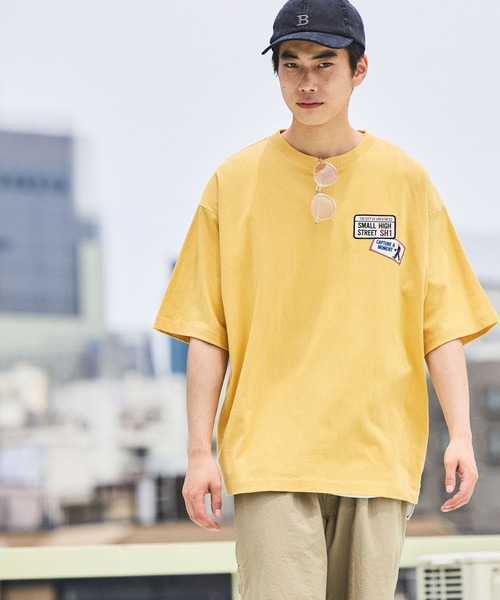 新品未使用★SCENTOF ワッフルTシャツ セール】ワッペンモチーフクラフトTシャツ（Tシャツ/カットソー