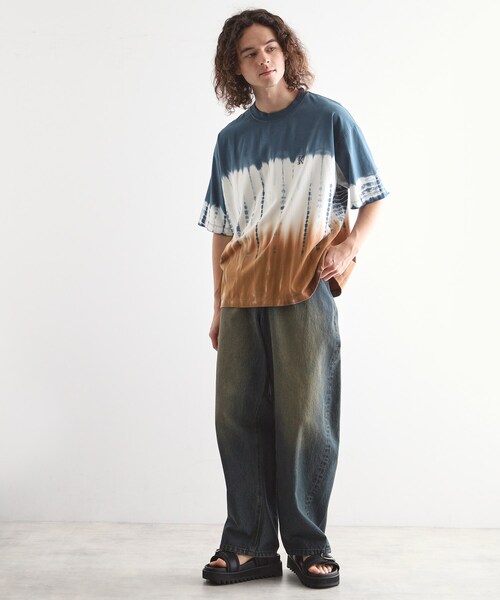 tk.TAKEO KIKUCHI（ティーケータケオキクチ）の「タイダイTシャツ（XSサイズあり）（Tシャツ/カットソー・メンズ・ホワイト系4/ブラック系3/オリーブ系3・00/03/02/01）」の10枚目の写真