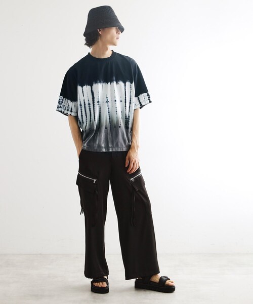 tk.TAKEO KIKUCHI（ティーケータケオキクチ）の「タイダイTシャツ（XSサイズあり）（Tシャツ/カットソー・メンズ・ホワイト系4/ブラック系3/オリーブ系3・00/03/02/01）」の17枚目の写真