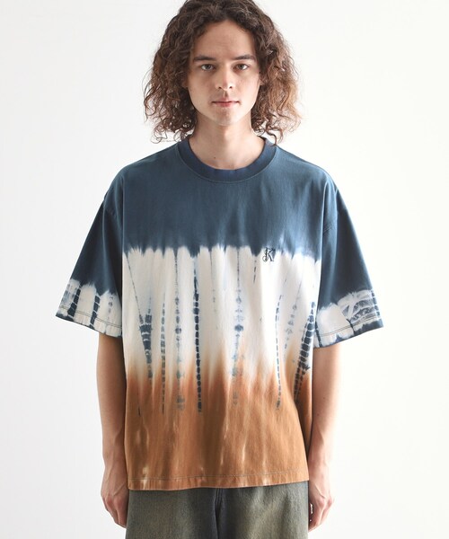 tk.TAKEO KIKUCHI（ティーケータケオキクチ）の「タイダイTシャツ（XSサイズあり）（Tシャツ/カットソー・メンズ・ホワイト系4/ブラック系3/オリーブ系3・00/03/02/01）」の20枚目の写真