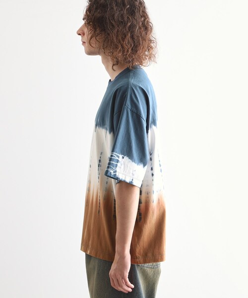 tk.TAKEO KIKUCHI（ティーケータケオキクチ）の「タイダイTシャツ（XSサイズあり）（Tシャツ/カットソー・メンズ・ホワイト系4/ブラック系3/オリーブ系3・00/03/02/01）」の21枚目の写真