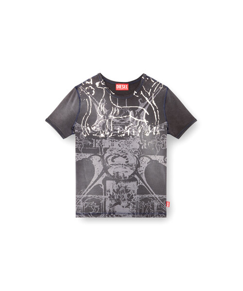 DIESEL(ディーゼル)の「ウィメンズ Tシャツ T-UNCUTIES-LONG-R6(Tシャツ/カットソー・レディース・ブラック/ブラウン・LARGE/SMALL/MEDIUM/X-SMALL/X-LARGE)」の6枚目の写真