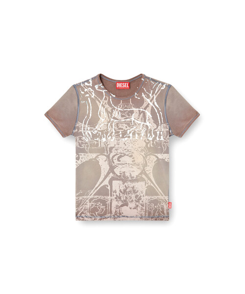 DIESEL(ディーゼル)の「ウィメンズ Tシャツ T-UNCUTIES-LONG-R6(Tシャツ/カットソー・レディース・ブラック/ブラウン・LARGE/SMALL/MEDIUM/X-SMALL/X-LARGE)」の10枚目の写真