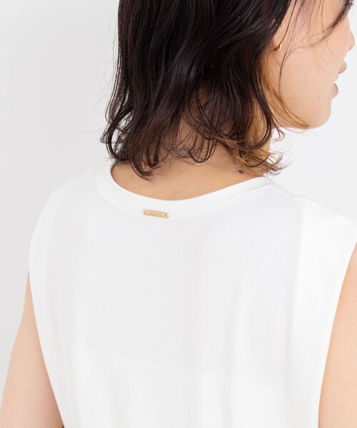 NOLLEY’S（ノーリーズ）の「撥水UVカットドッキングワンピース（ワンピース・レディース・オフホワイト/ブラック/ブラック系その他・36/38）」の8枚目の写真