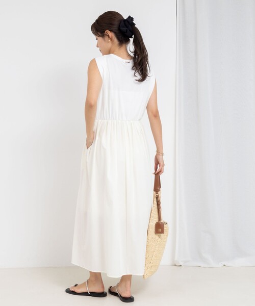 NOLLEY’S（ノーリーズ）の「撥水UVカットドッキングワンピース（ワンピース・レディース・オフホワイト/ブラック/ブラック系その他・36/38）」の15枚目の写真