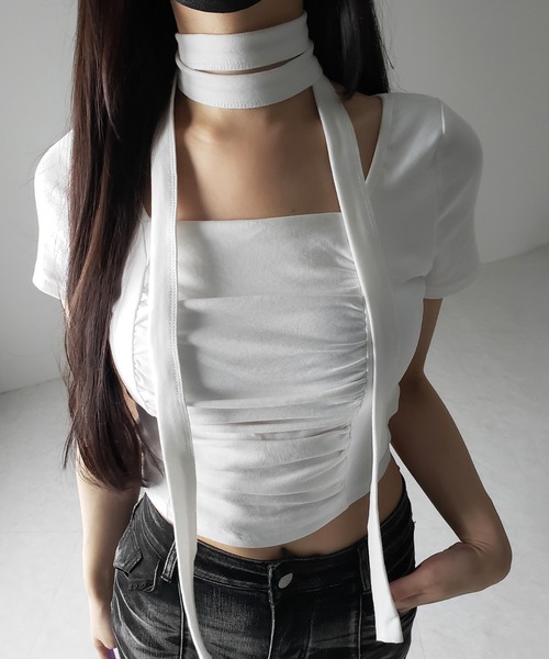 ♪パウスカート&Tシャツ&ロングネックレスset♪ フラダンス Tシャツ フラ パウスカート フラダンス衣装 衣装