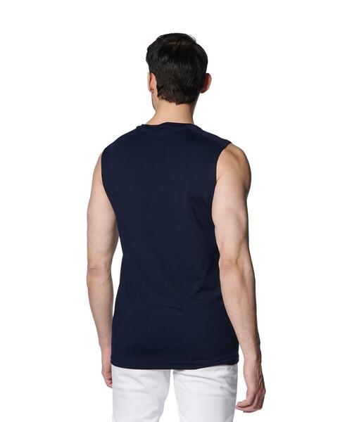 UNDER ARMOUR(アンダーアーマー)の「UAヒートギア コンフォート フィッティド スリーブレス クルーネック シャツ(ベースボール/メンズ)(Tシャツ/カットソー・メンズ・ネイビー・L/XL/2XL/S/M/3XL)」の8枚目の写真