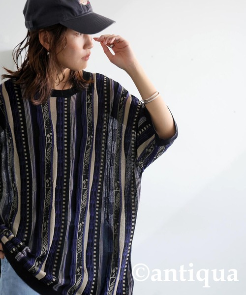 antiqua(アンティカ)の「ニット×デニム コーデセット(ニット/セーター・レディース・ブラック系その他2/ブラック系その他/ブラック系その他3・1)」の14枚目の写真